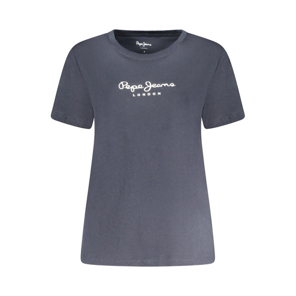 Blue Cotton Women T-Shirt Pepe Jeans