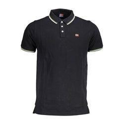 Black Cotton Men Polo Shirt Norway 1963
