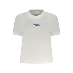 White Cotton Women T-Shirt Calvin Klein