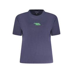 Blue Cotton Women T-Shirt Calvin Klein