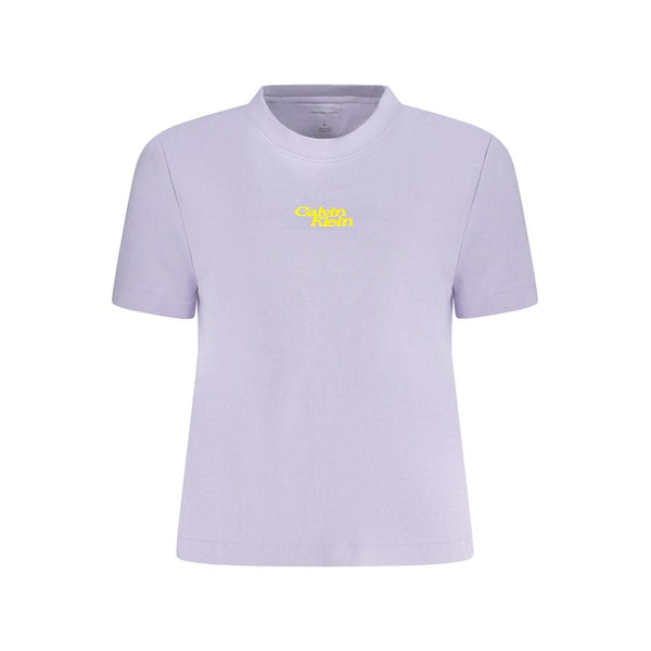 Purple Cotton Women T-Shirt Calvin Klein