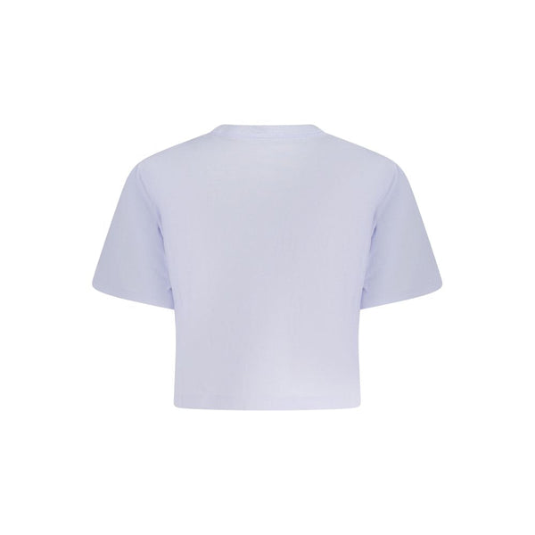 Purple Cotton Women T-Shirt Converse