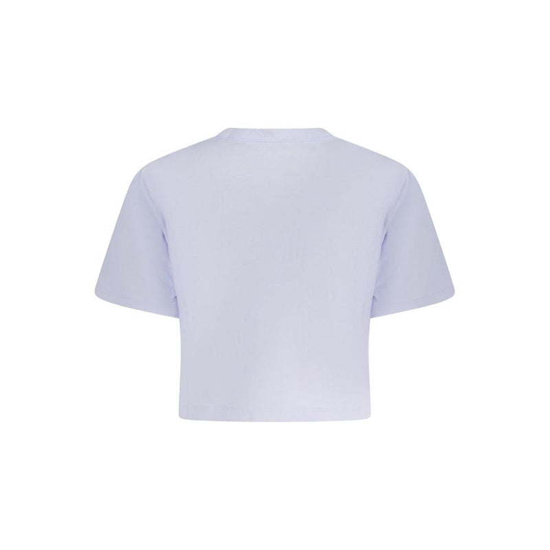 Purple Cotton Women T-Shirt Converse