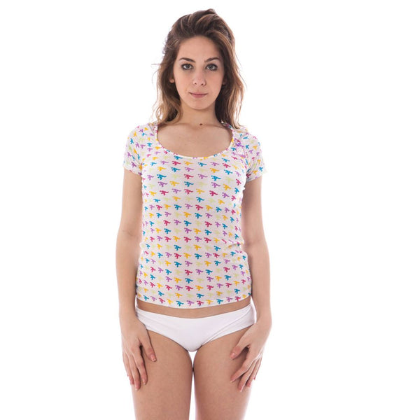 White Nylon Unisex T-Shirt A-Style