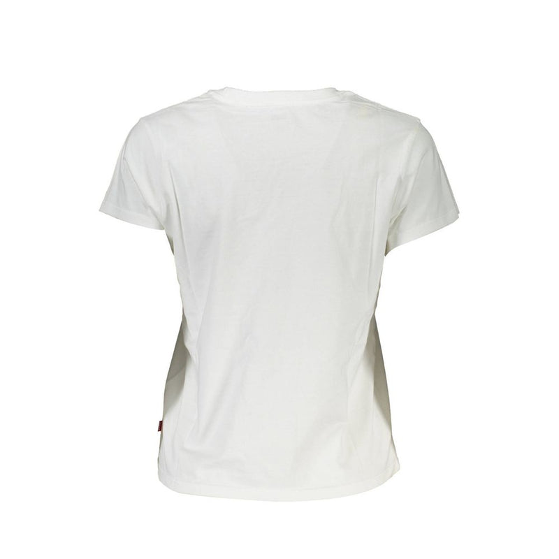 White Cotton Women T-Shirt Levi's