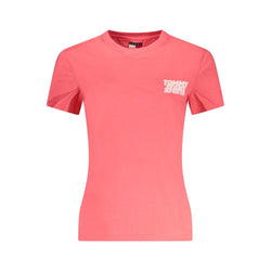 Pink Cotton Women T-Shirt Tommy Hilfiger