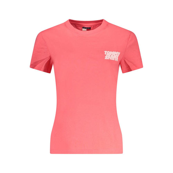 Pink Cotton Women T-Shirt Tommy Hilfiger