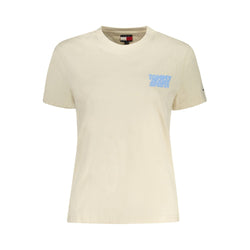 Beige Cotton Women Top Tommy Hilfiger