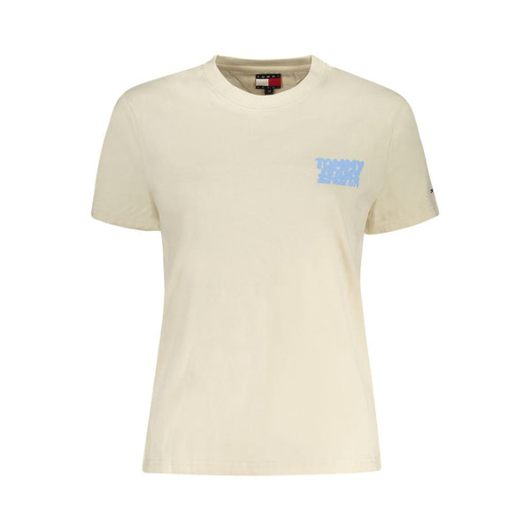 Beige Cotton Women Top Tommy Hilfiger