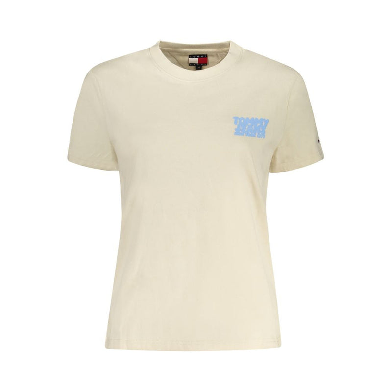 Beige Cotton Women Top Tommy Hilfiger