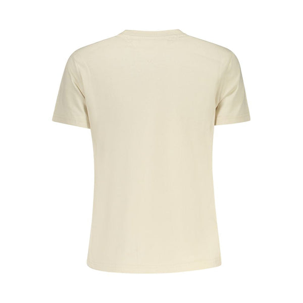 Beige Cotton Women Top Tommy Hilfiger