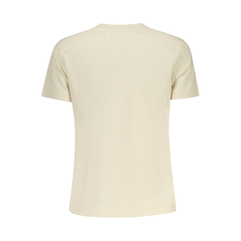 Beige Cotton Women Top Tommy Hilfiger