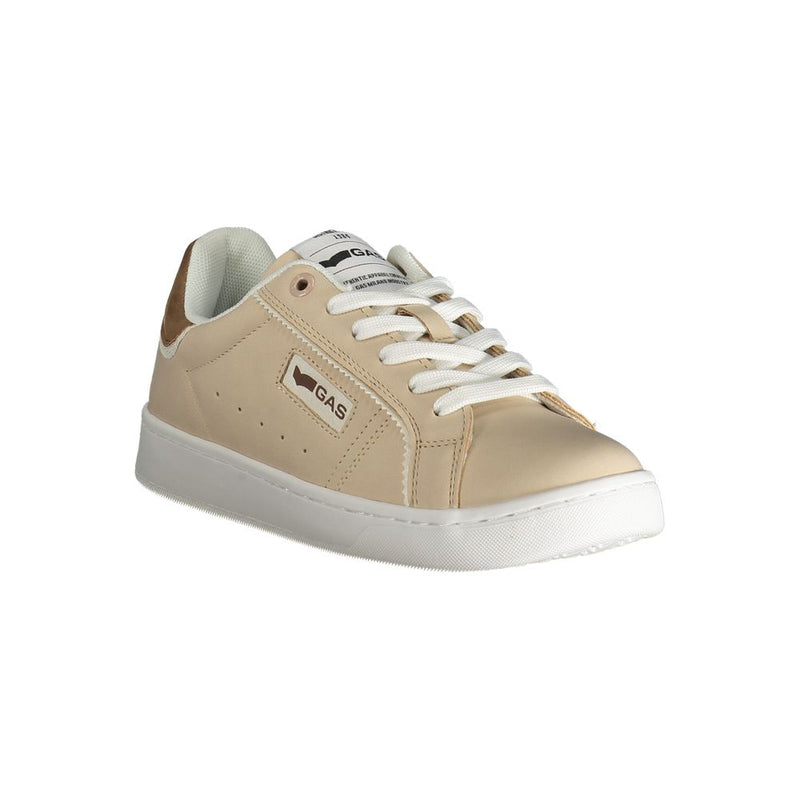 Beige Polyester Women Sneaker Gas