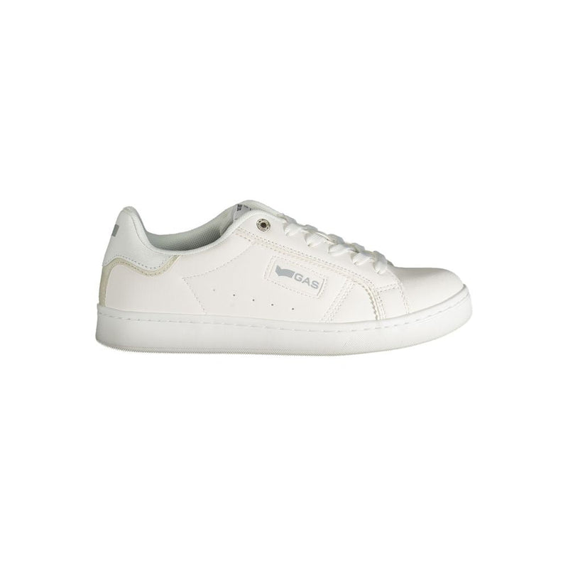 White Polyester Women Sneaker Gas