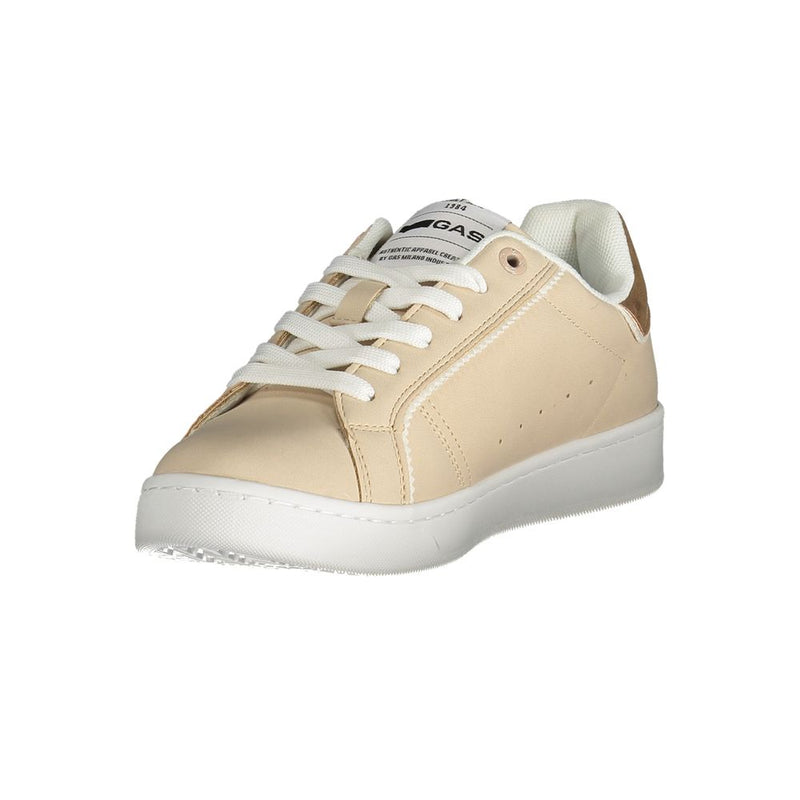 Beige Polyester Women Sneaker Gas