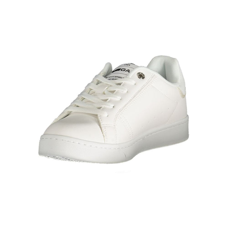 White Polyester Women Sneaker Gas