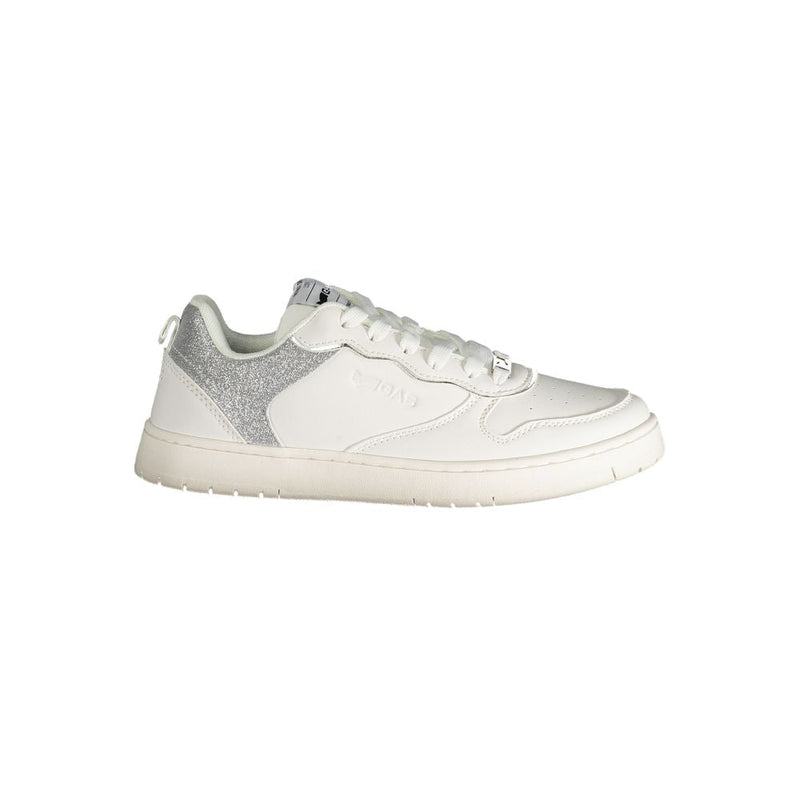 White Polyester Women Sneaker Gas