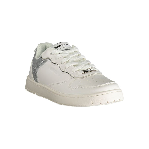 White Polyester Women Sneaker Gas
