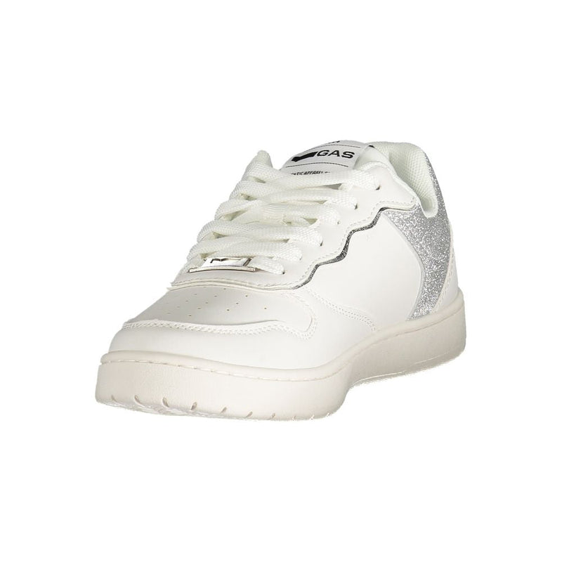 White Polyester Women Sneaker Gas