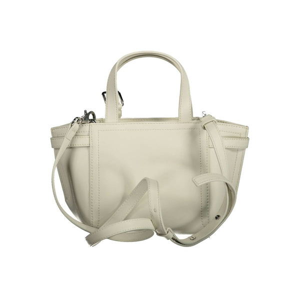 White Polyester Handbag Calvin Klein