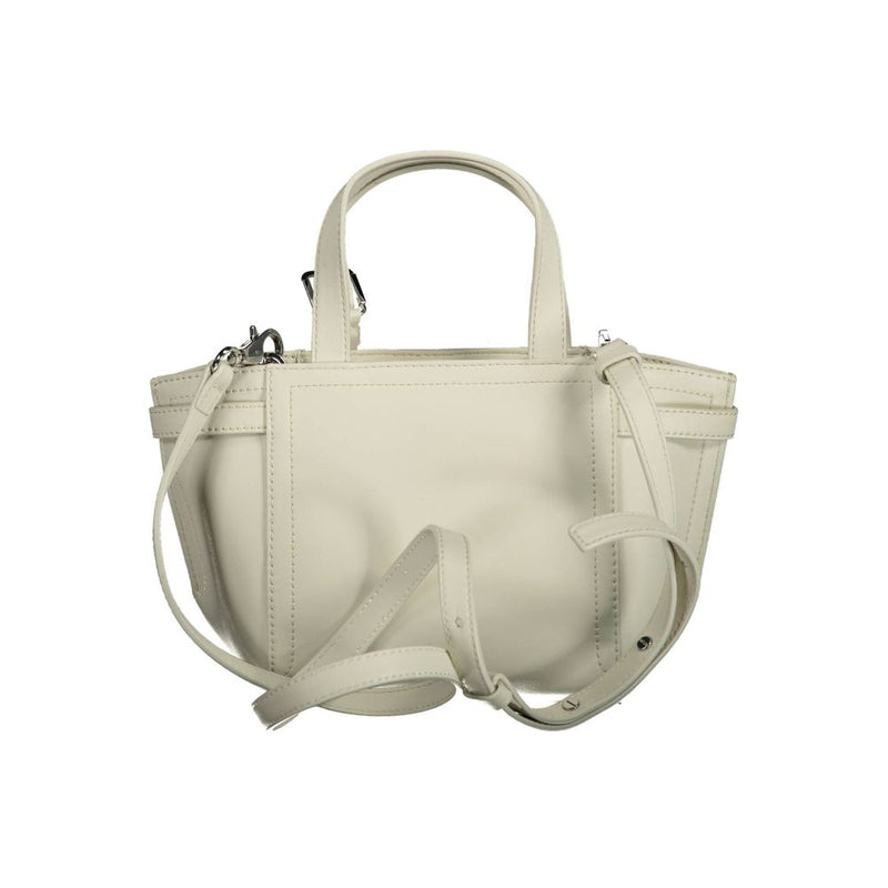 White Polyester Handbag Calvin Klein