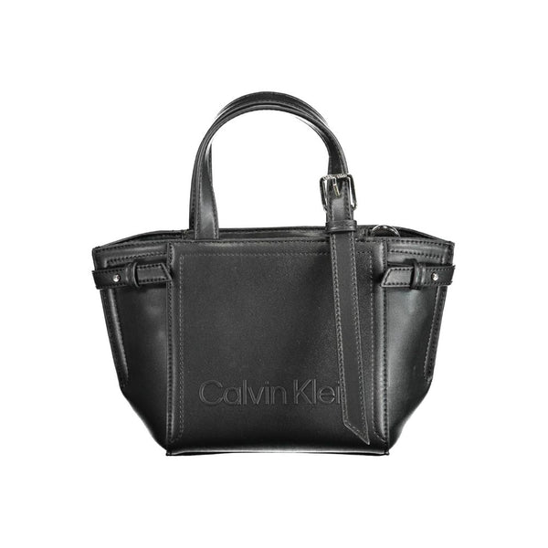 Black Polyester Handbag Calvin Klein