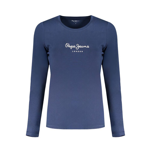 Blue Cotton Tops & T-Shirt Pepe Jeans