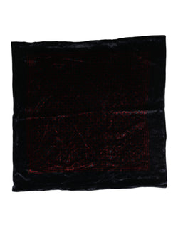 Black Red Viscose Square Men Foulard Scarf Dolce & Gabbana