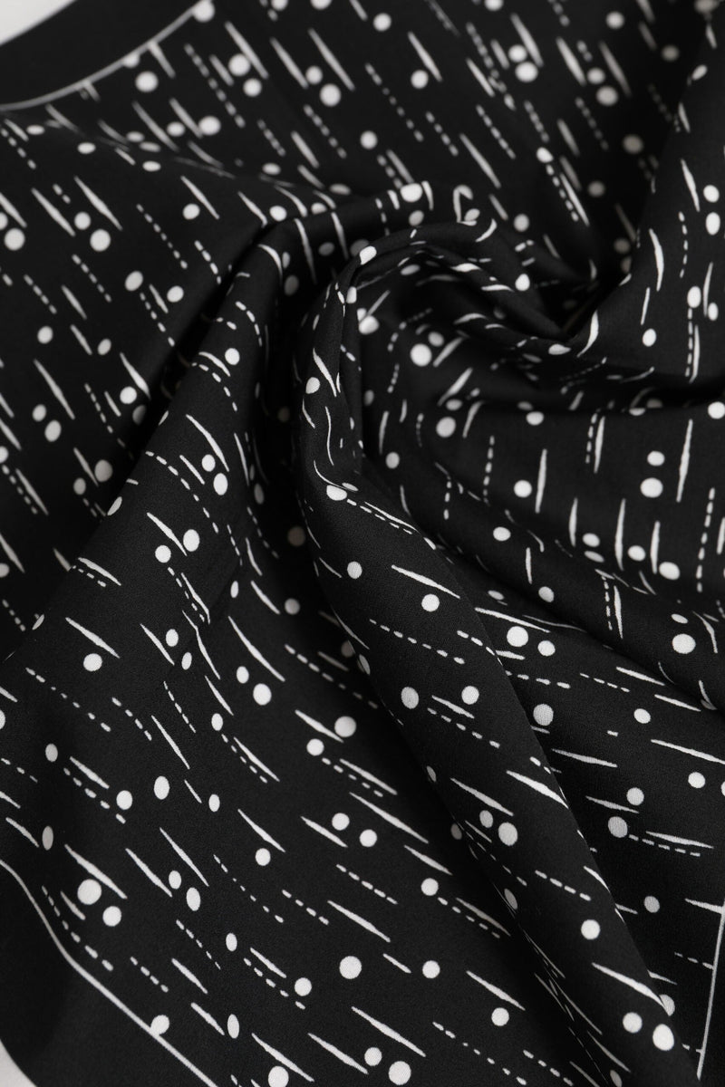 Black White Printed Square Foulard Scarf Dolce & Gabbana