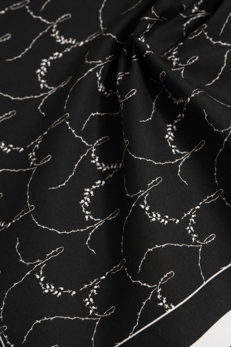 Black White Printed Square Foulard Scarf Dolce & Gabbana