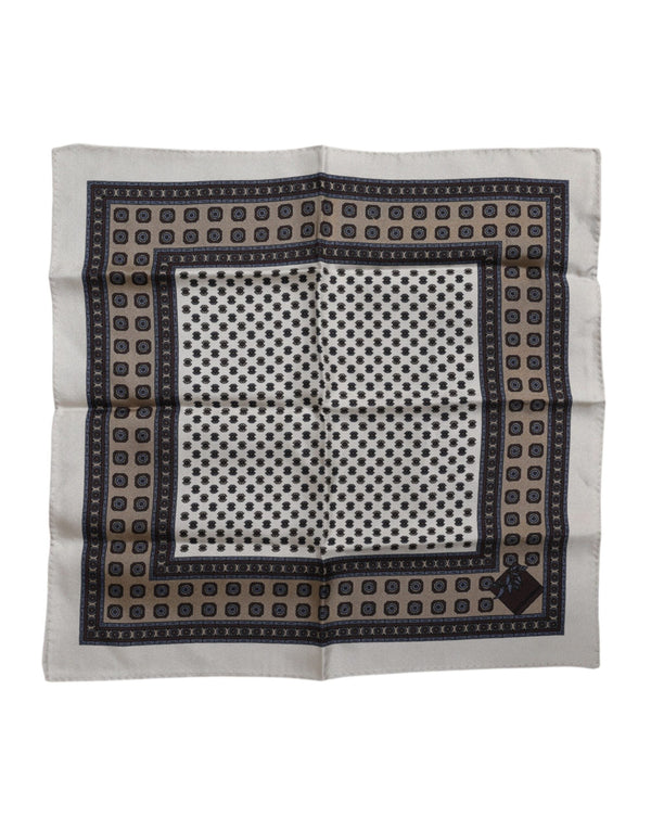 Multicolor Patterned Square Men Foulard Scarf Dolce & Gabbana