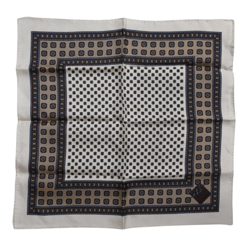 Multicolor Patterned Square Men Foulard Scarf Dolce & Gabbana
