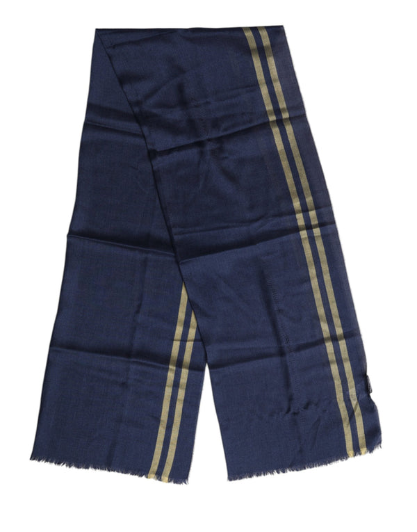 Blue Cashmere Neck Warmer Wrap Shawl Scarf Dolce & Gabbana