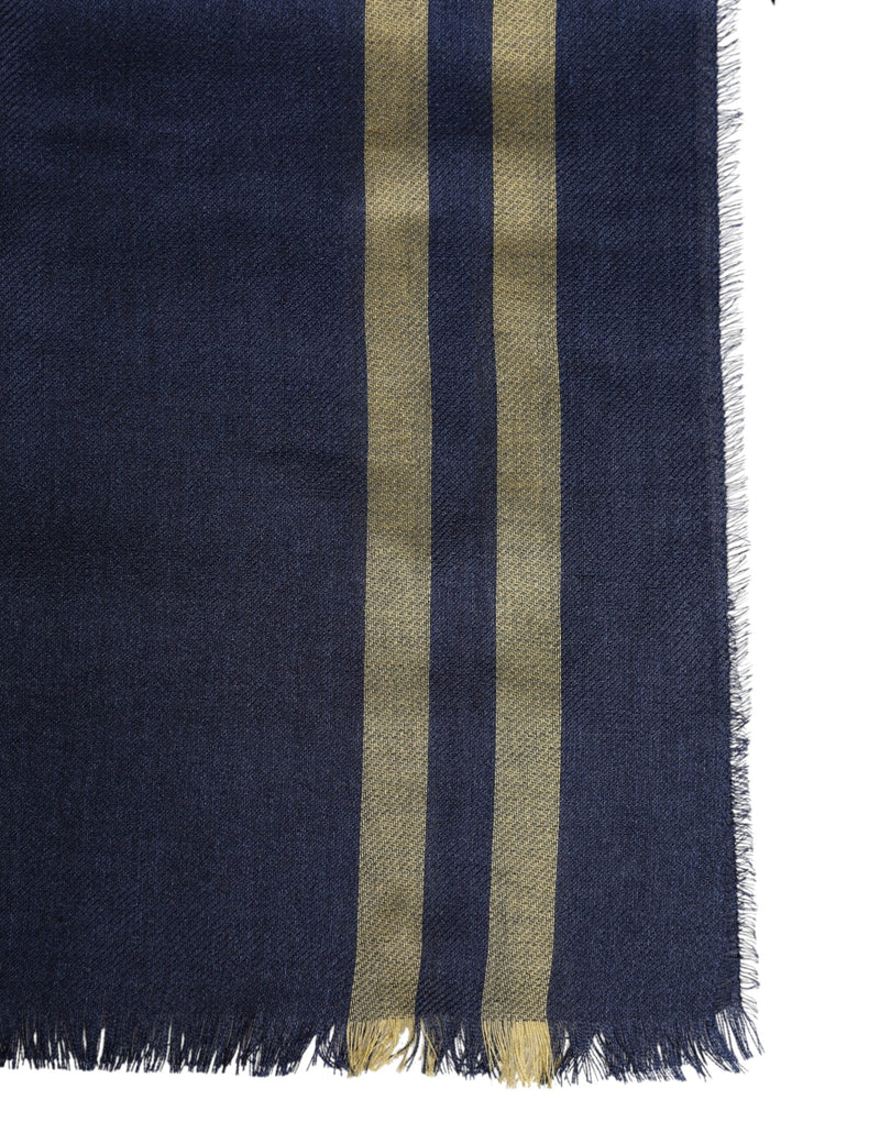 Blue Cashmere Neck Warmer Wrap Shawl Scarf Dolce & Gabbana