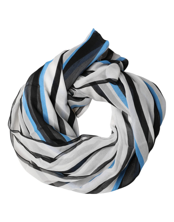 Multicolor Striped Neck Warmer Wrap Scarf Dolce & Gabbana