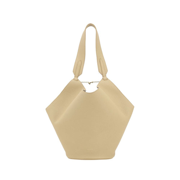 Lotus small leather Shoulder Bag Khaite
