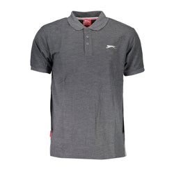 Gray Cotton Polo Shirt Slazenger
