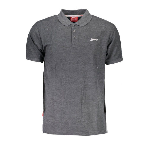 Gray Cotton Polo Shirt Slazenger
