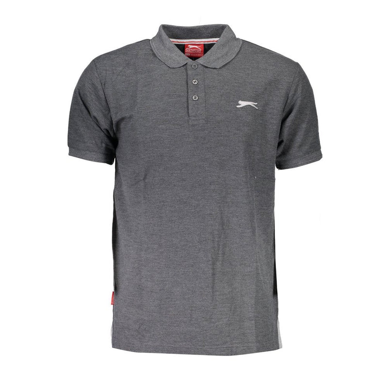 Gray Cotton Polo Shirt Slazenger