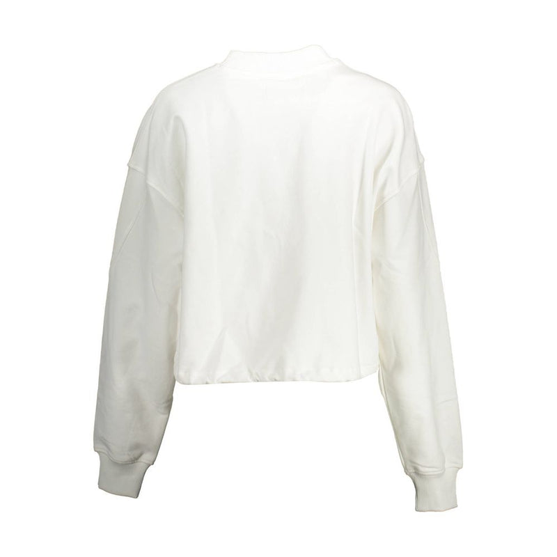 White Cotton Women Sweater Calvin Klein