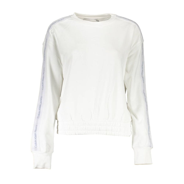 White Cotton Women Sweater Calvin Klein