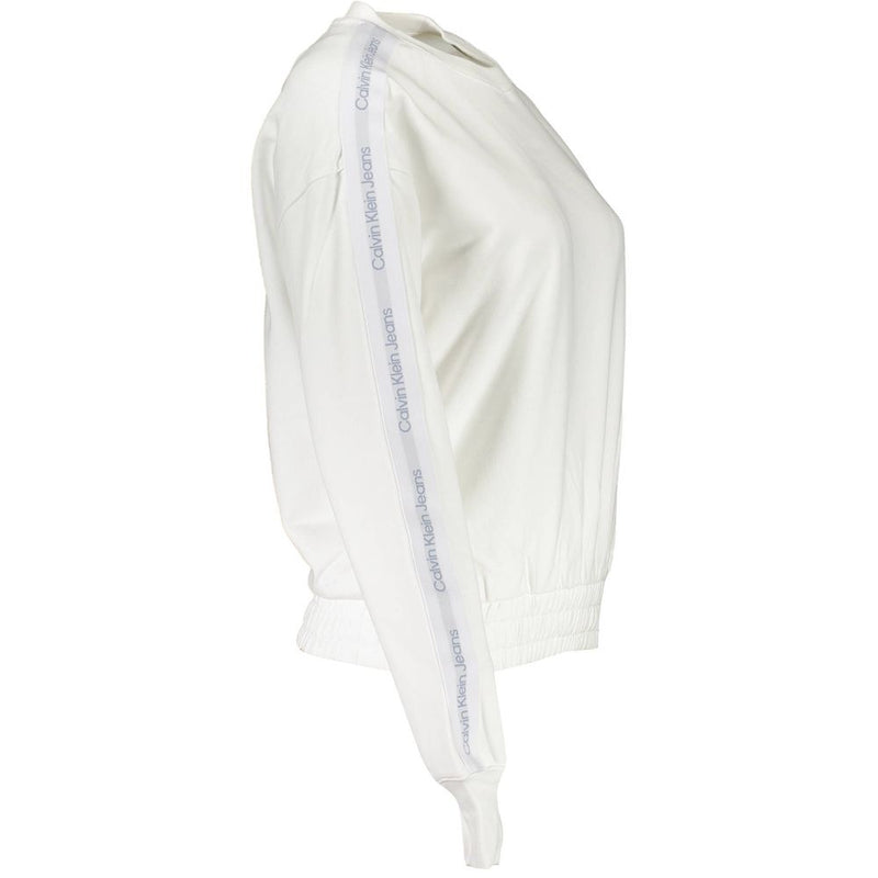 White Cotton Women Sweater Calvin Klein