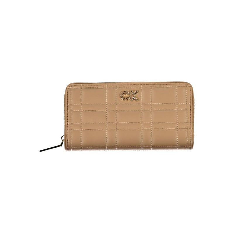 Beige Polyester Wallet Calvin Klein