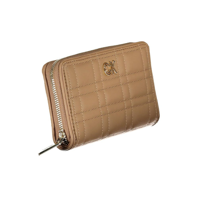 Beige Polyester Wallet Calvin Klein