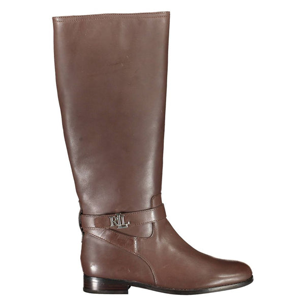 Brown Leather Ankle Ralph Lauren