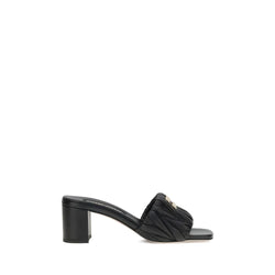 Logoed Sandals Miu Miu