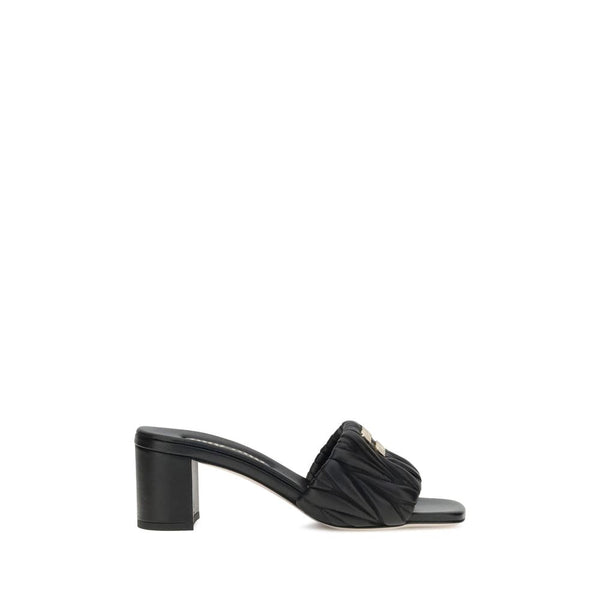 Logoed Sandals Miu Miu