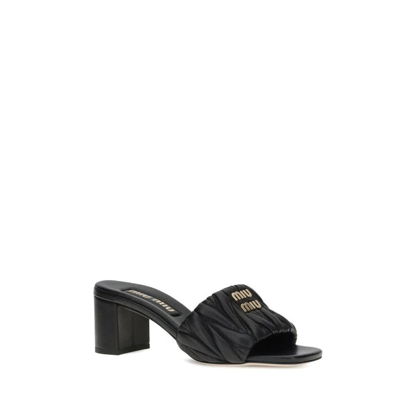 Logoed Sandals Miu Miu