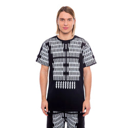 Black Cotton Men T-Shirt Nicolo Tonetto