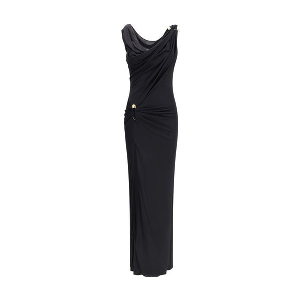 Draped jersey long Dress Versace